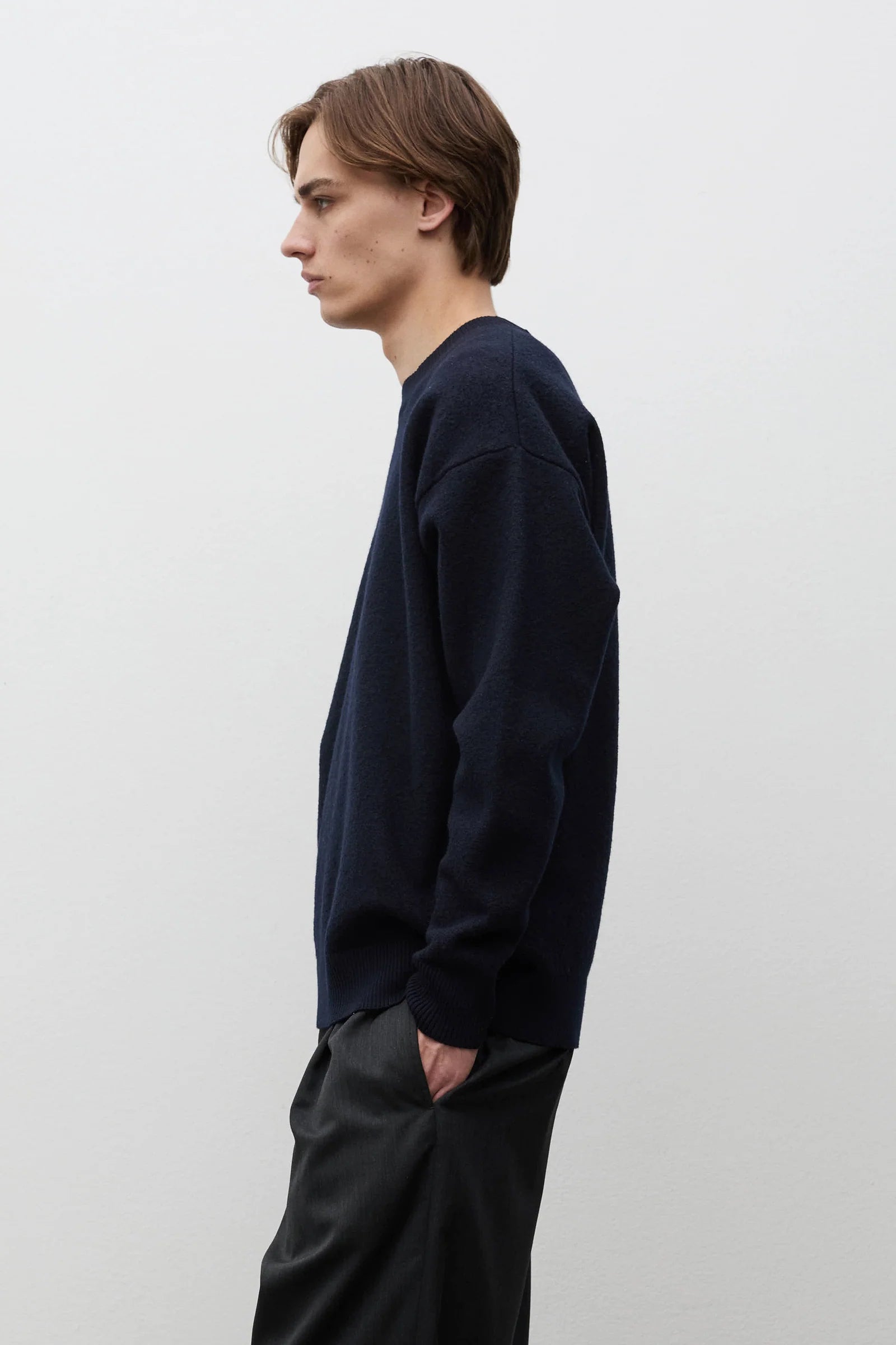 KRAGHOLM BOILED WOOL CREWNECK