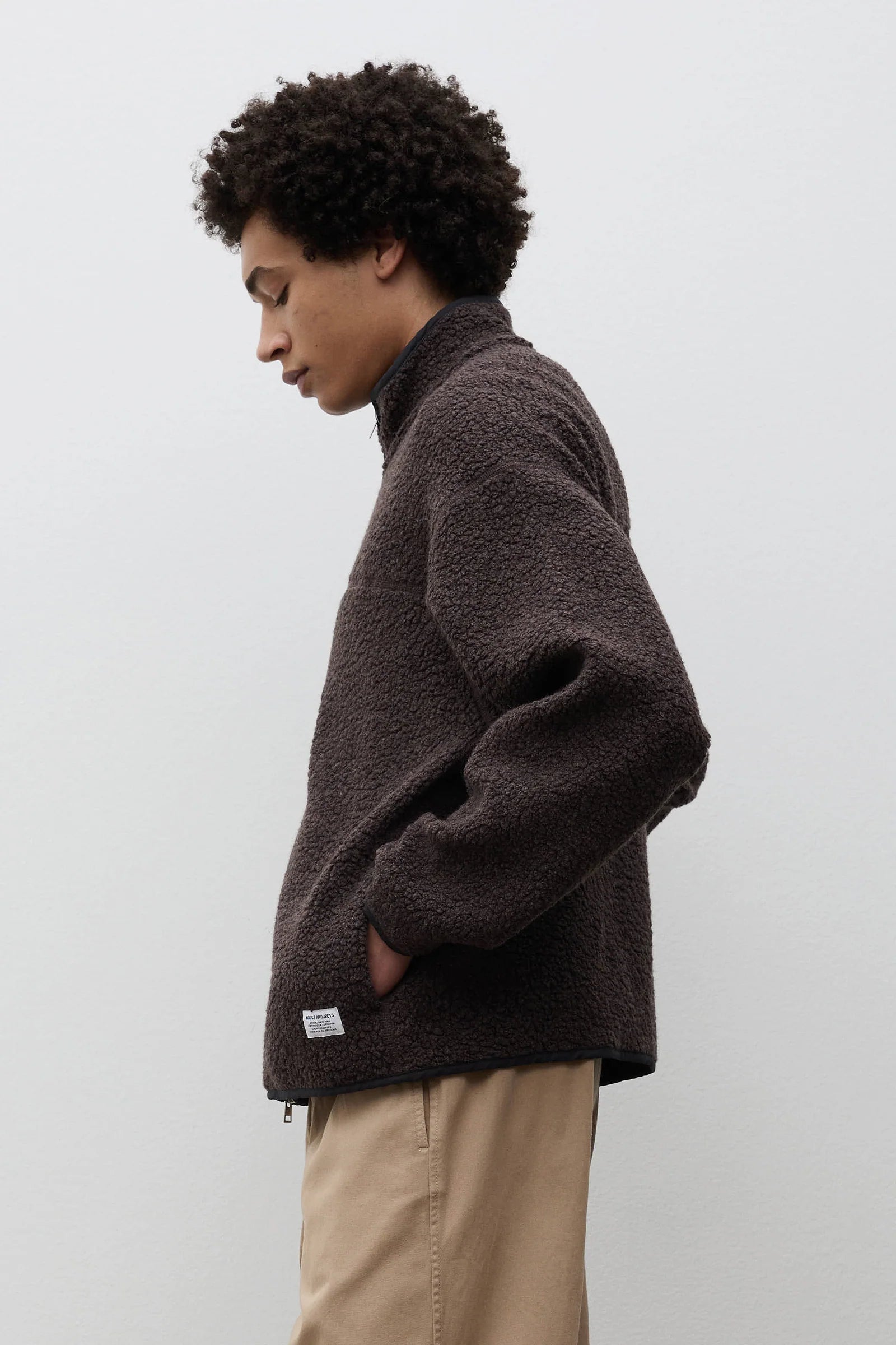 BJERGET SHERPA WOOL FLEECE JACKET