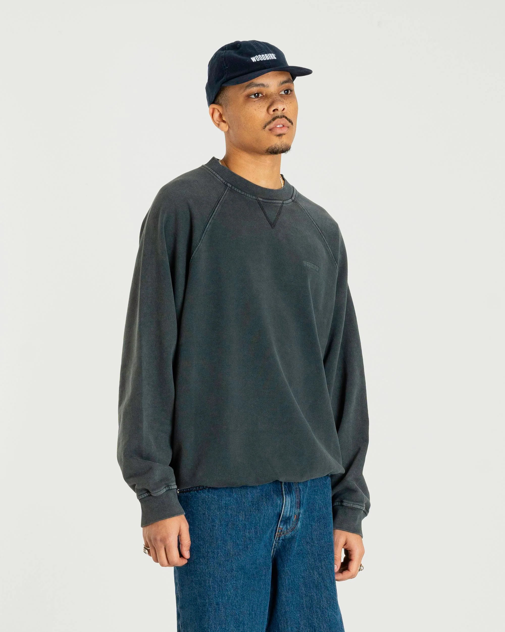 ZHANG WASHED LOGO CREW