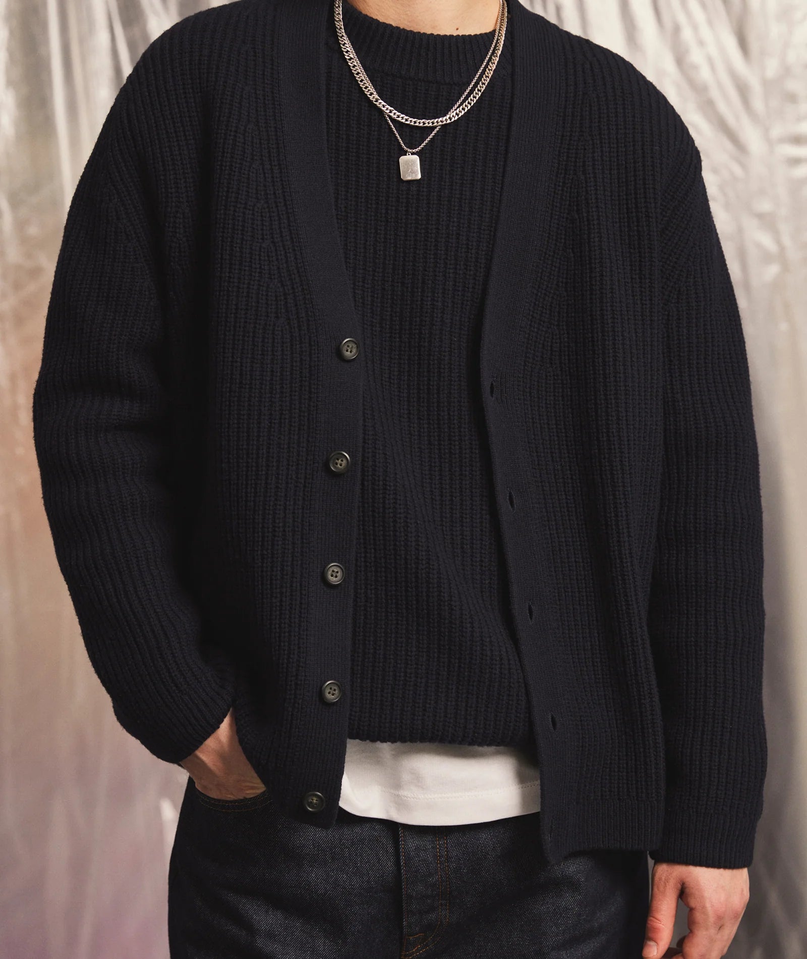 WOOL KNIT CARDIGAN