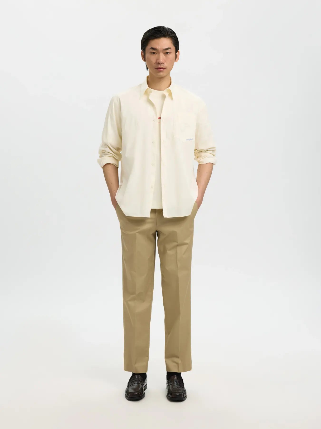 EMBROIDERY LS SHIRT X HOTEL AMOUR