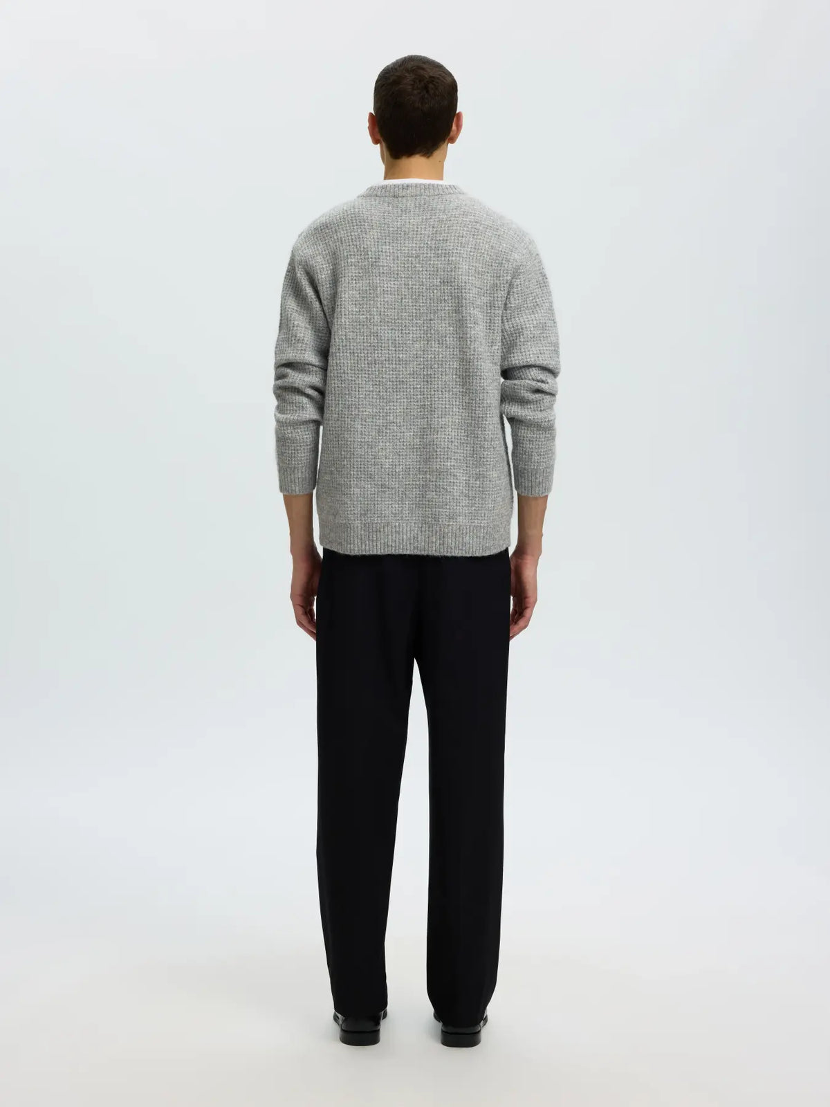 RAI KNIT WAFFLE CREW NECK
