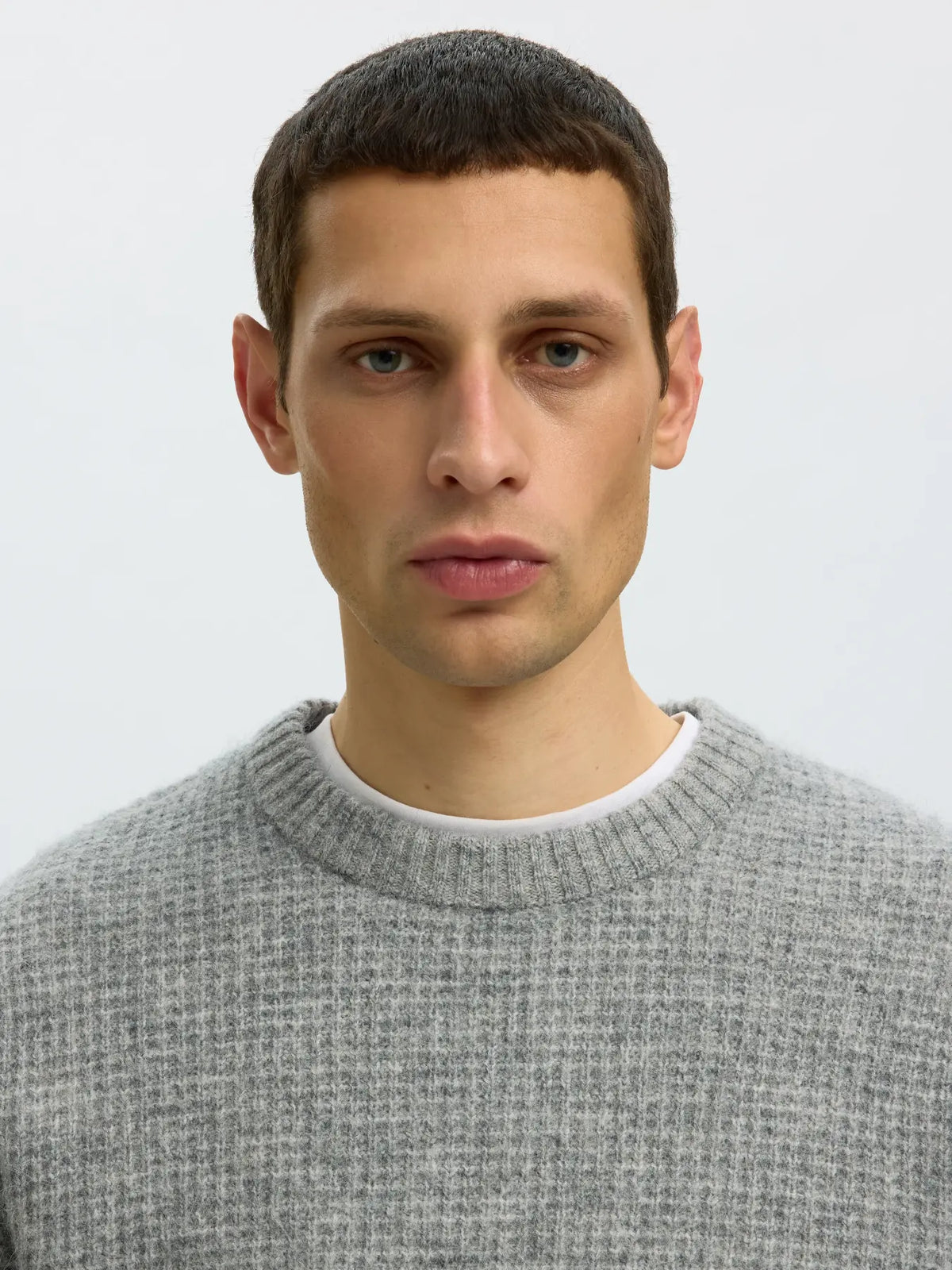 RAI KNIT WAFFLE CREW NECK