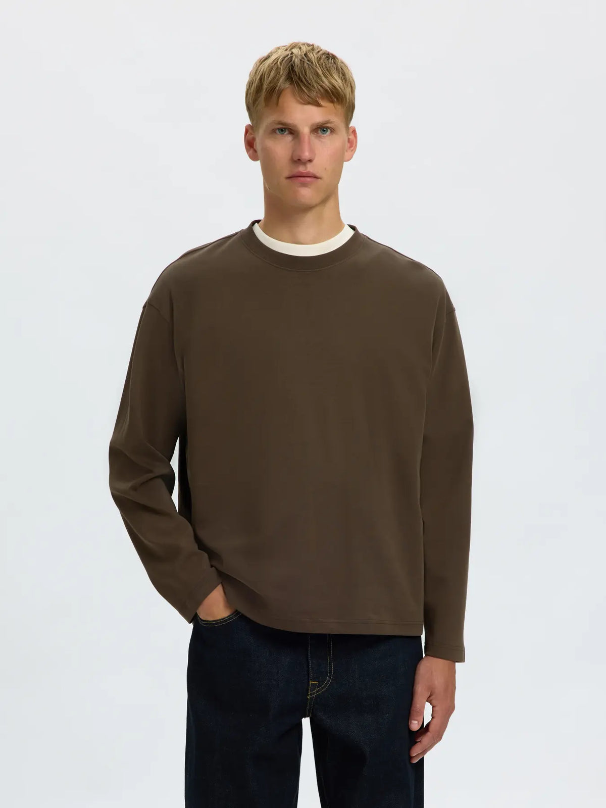 TAJ HEAVY LS O-NECK TEE