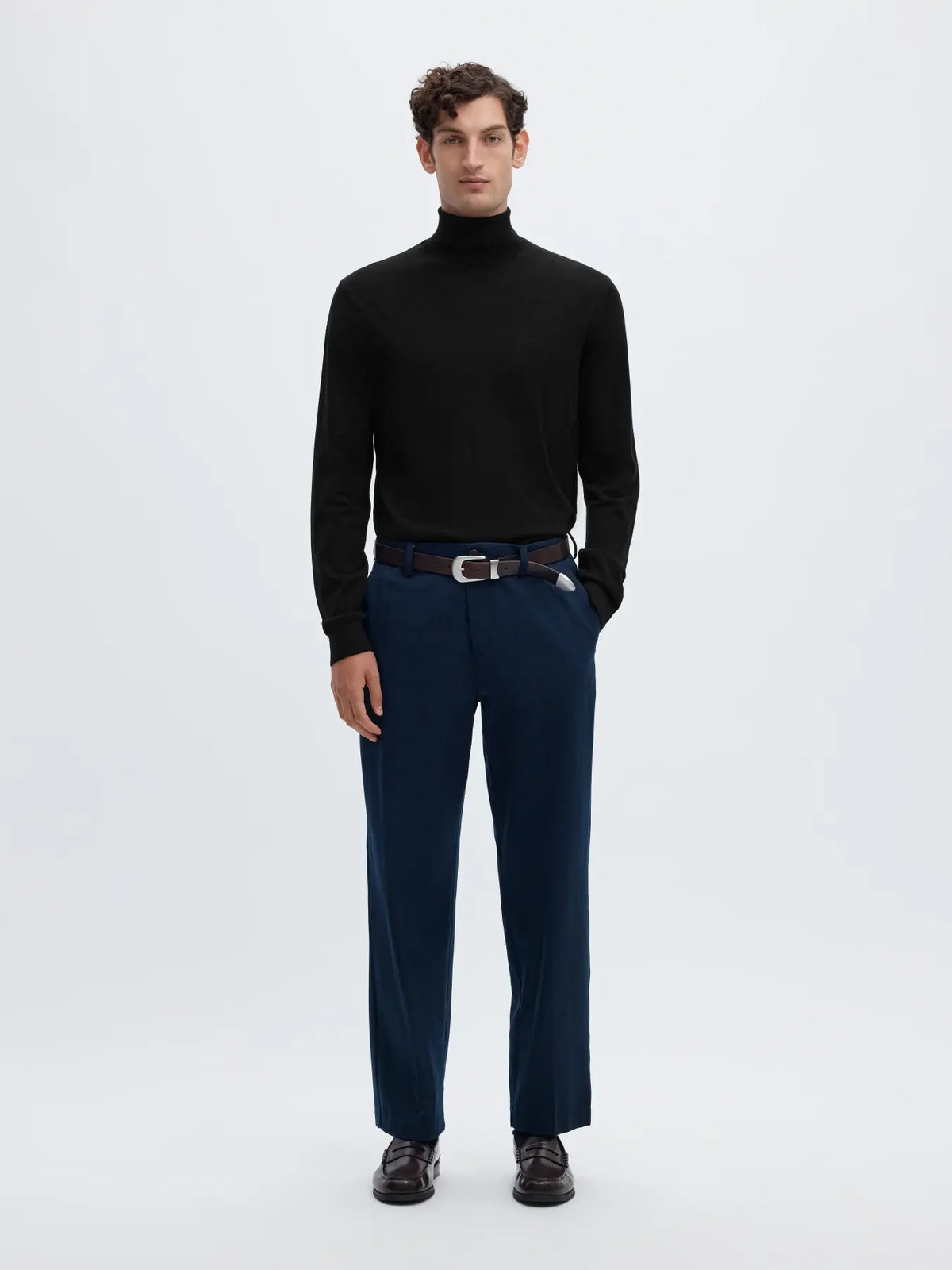 TRAY KNIT MERINO ROLL NECK