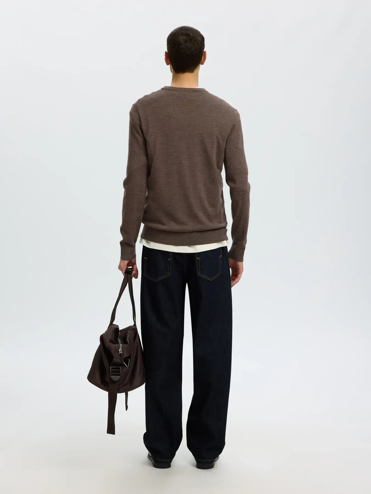 TRAY LS KNIT MERINO CREW NECK