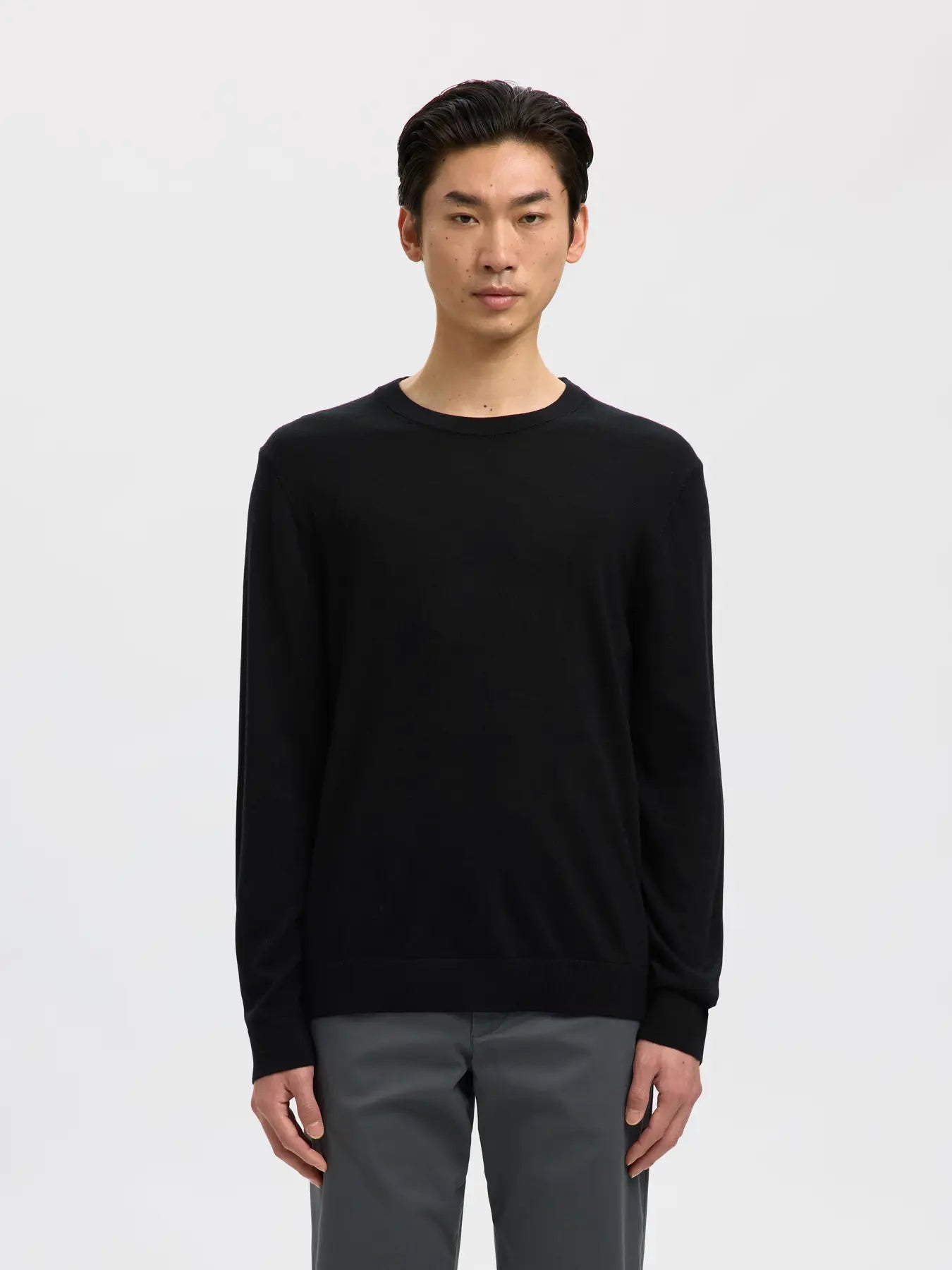 TRAY LS KNIT MERINO CREW NECK