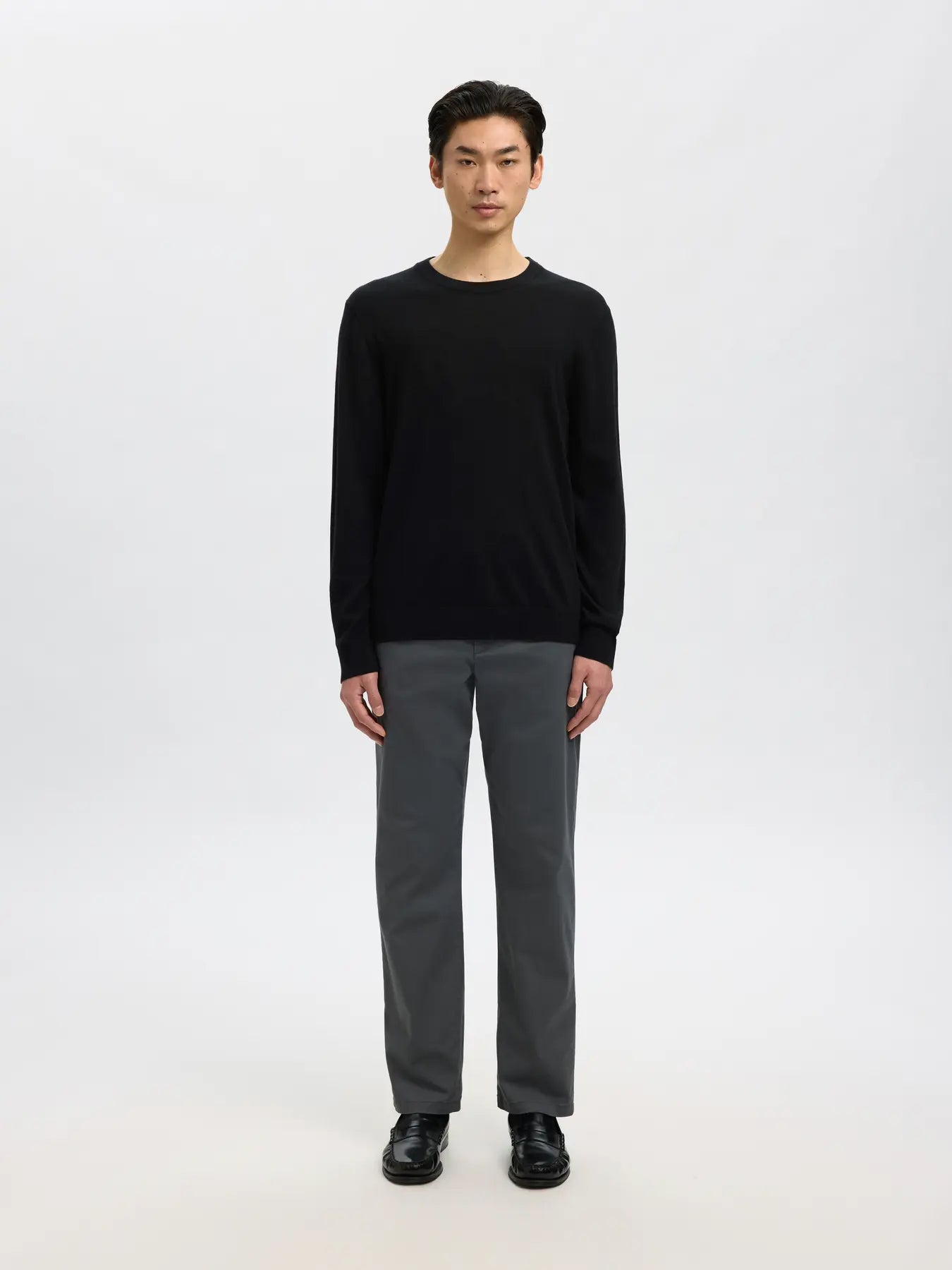 TRAY LS KNIT MERINO CREW NECK