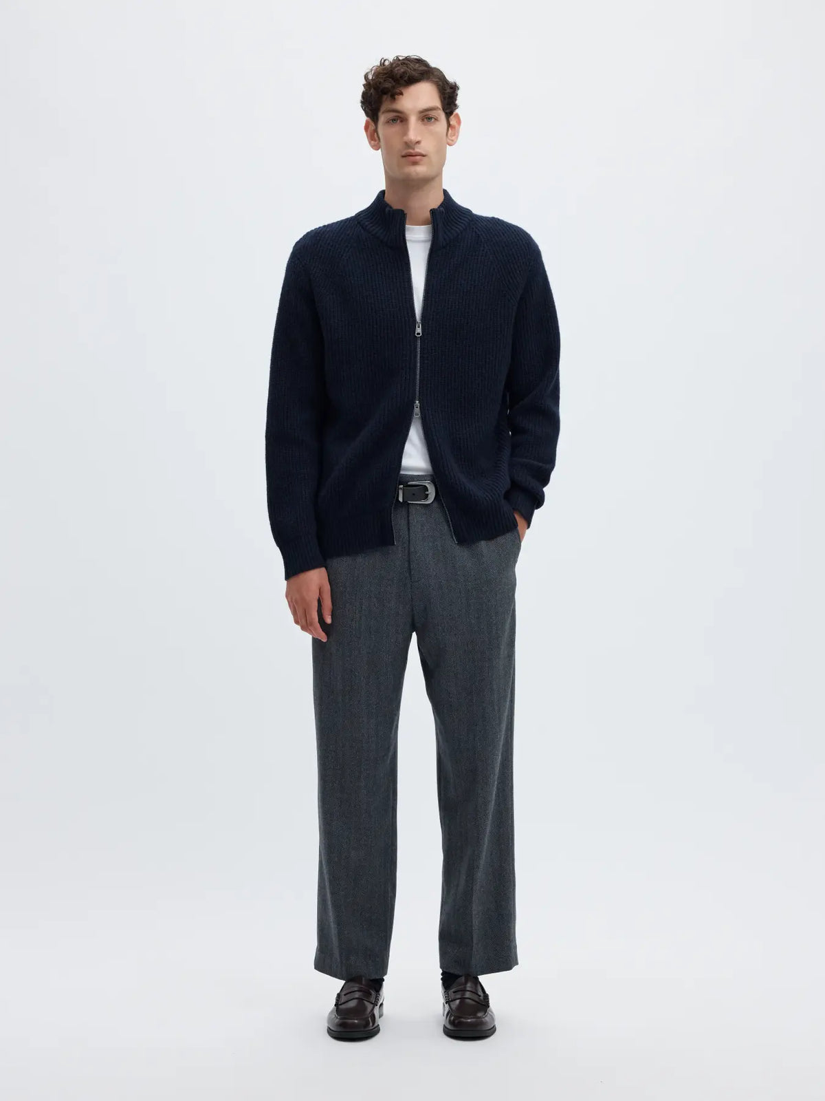 CODY KNIT ZIP CARDIGAN