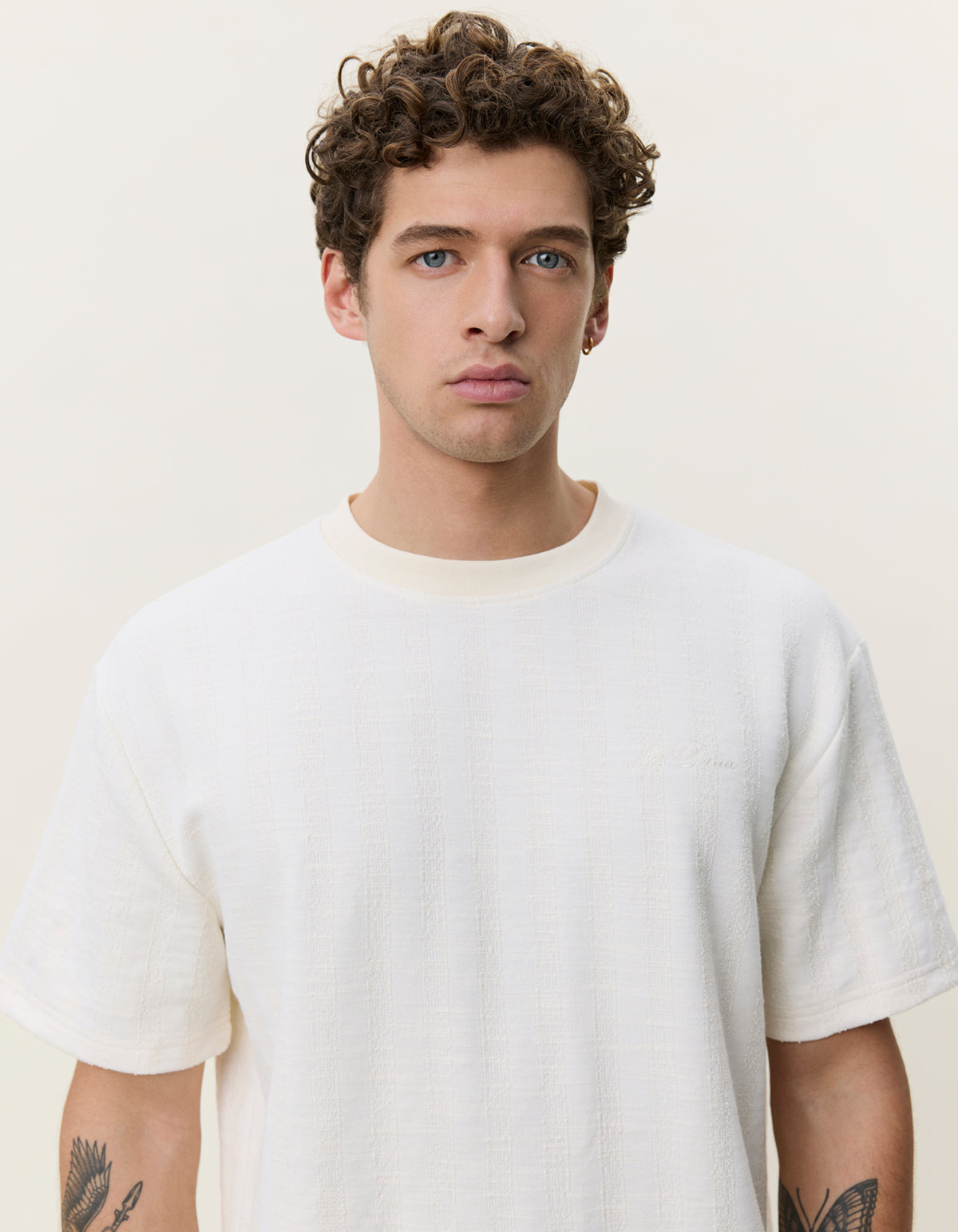 STRIPE JACQUARD T-SHIRT