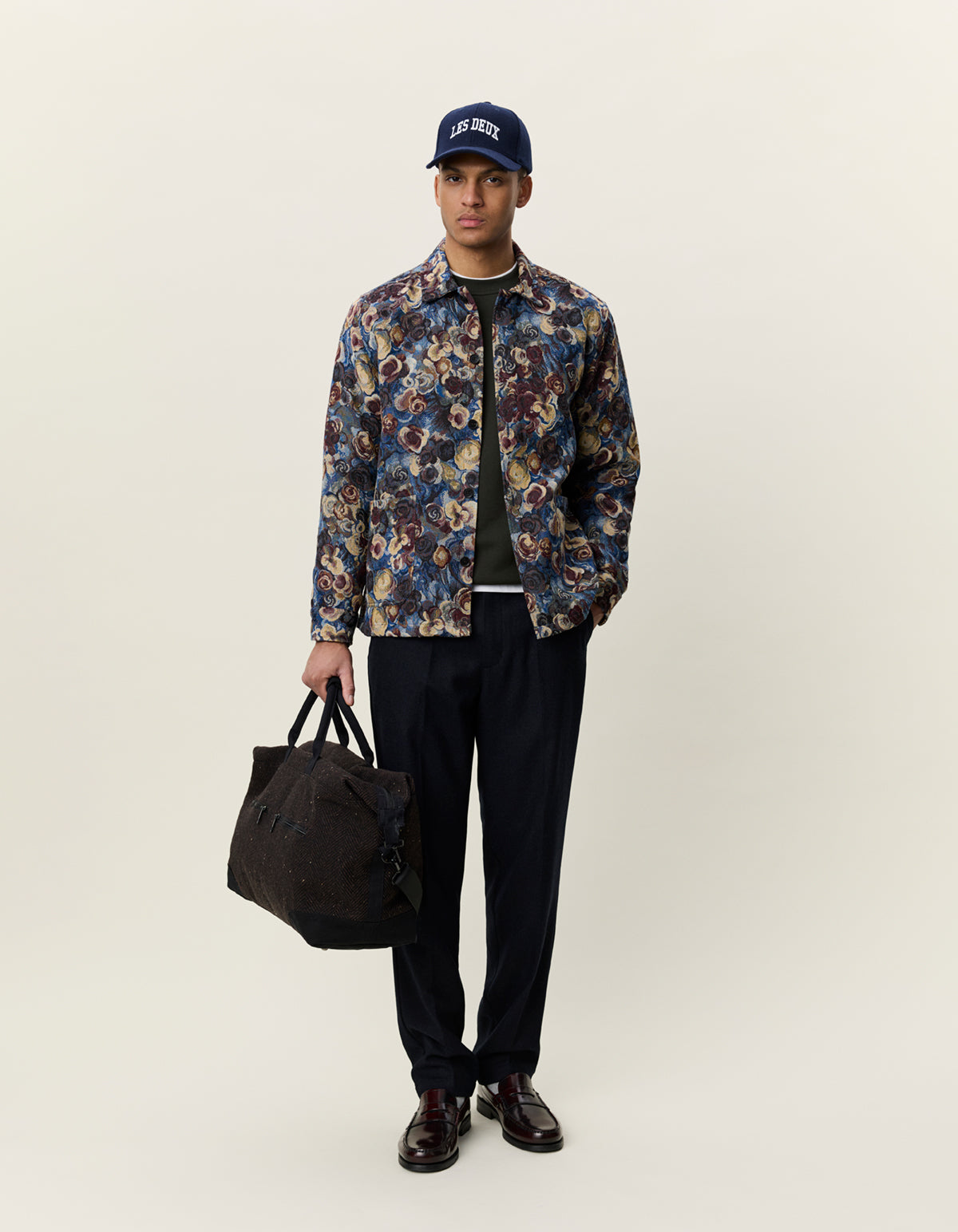 FLOWER JACQUARD OVERSHIRT