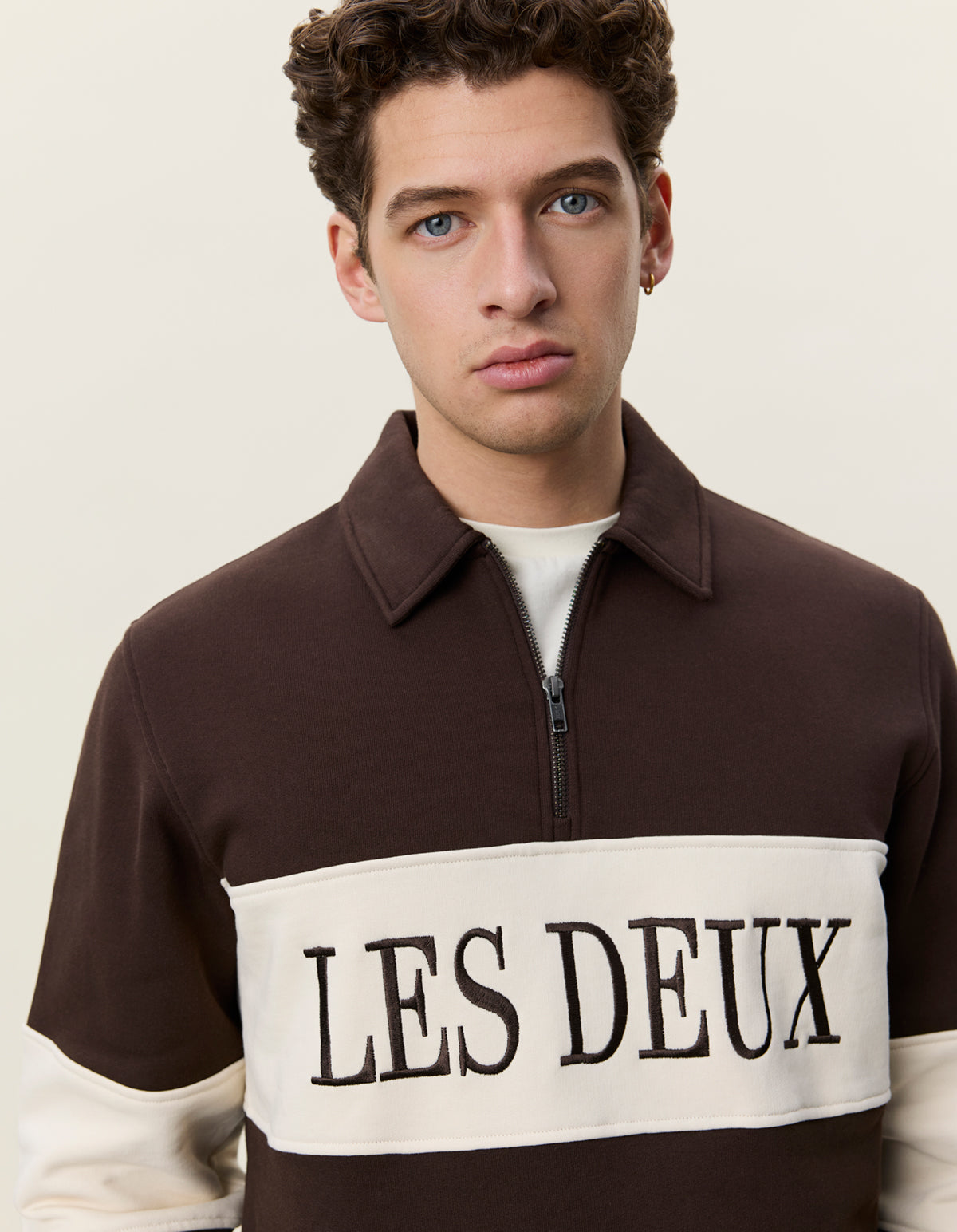 ZIPPER RUGBY SWEATSHIRT