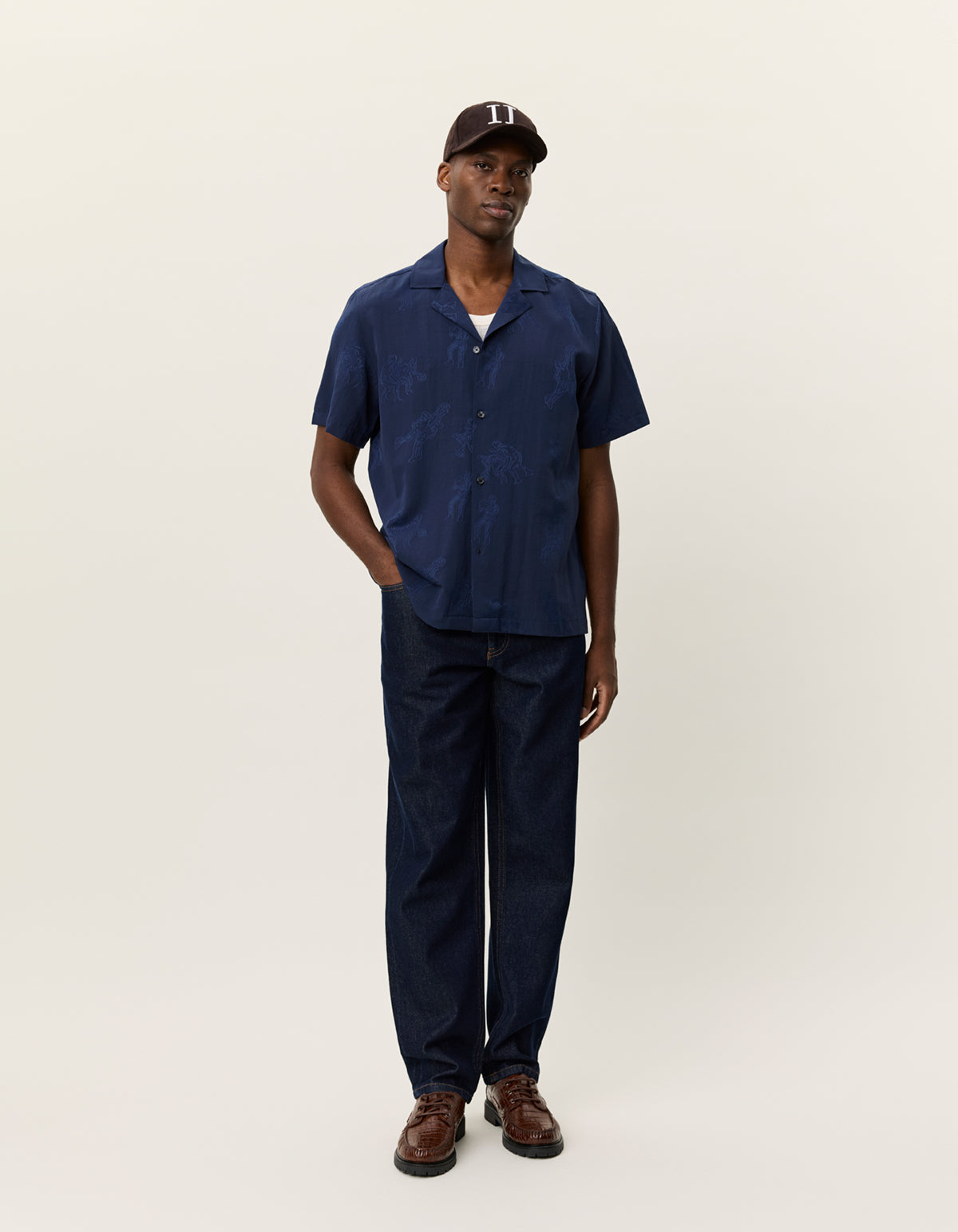 LESLEY PLAYERS JACQUARD SS SHIRT