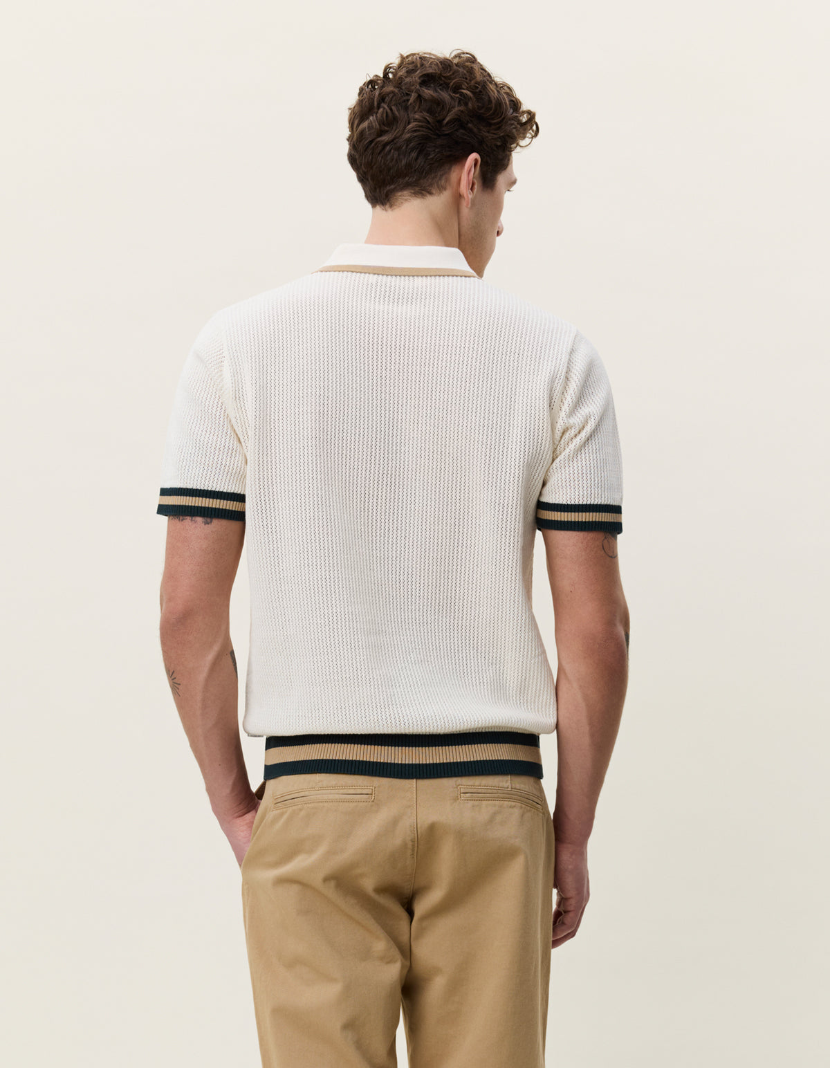 LACE KNITTED POLO
